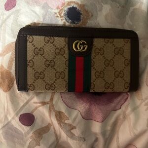 Gucci Brown and Tan Wallet